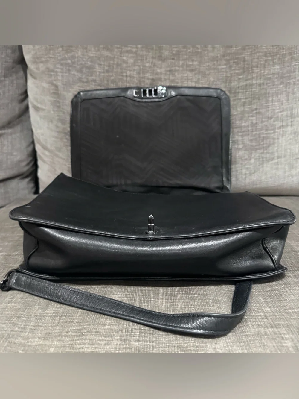 Rebecca Minkoff Jumbo Love Black Diamond Quilted Leather Crossbody